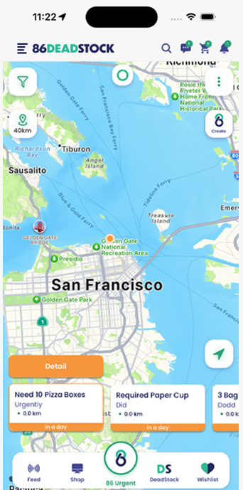 86deadstock San Francisco Map